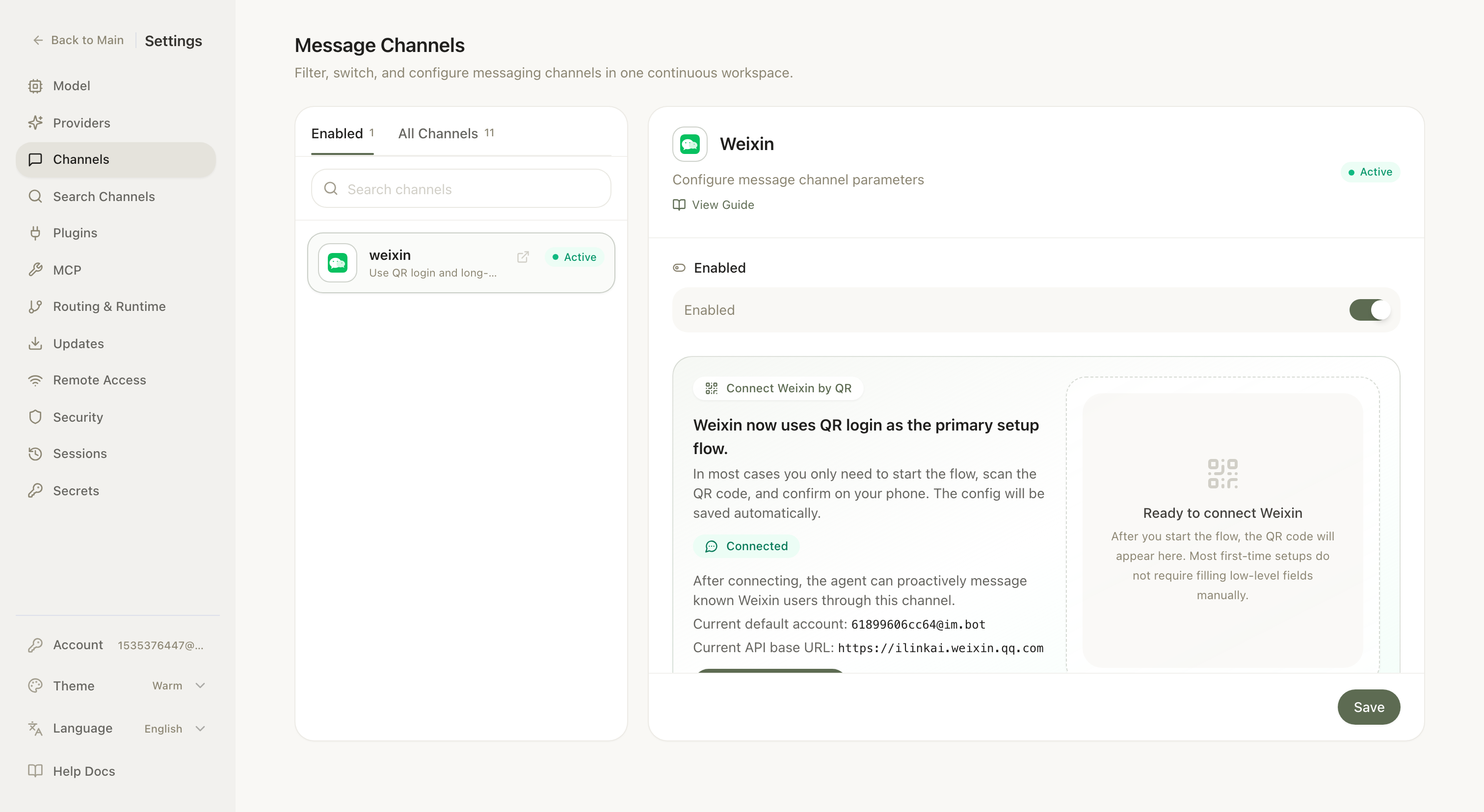 Channel orchestration